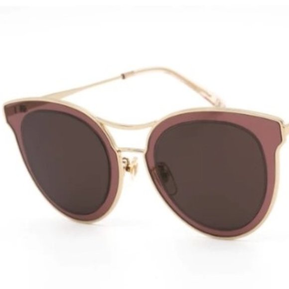 MCM Women's Sunglasses - Brown Lens Shiny Rose Metal Frame | MCM139SA 784 NEW - Picture 1 of 11